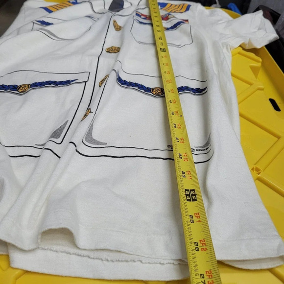 Vintage Admiral Busby & Sons Women T-Shirt Top White Logo Short Sleeve Crew 1984 - Picture 6 of 8